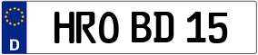 Trailer License Plate